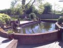 Koi-carp pond, Moreton, Oxfordshire